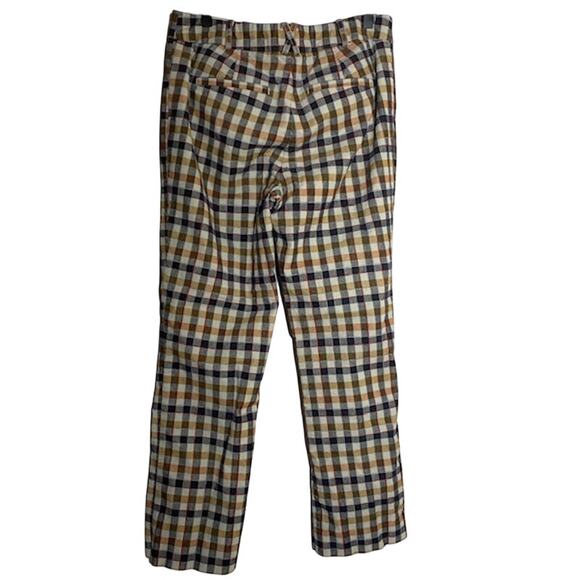 Anthropologie The Essential Collection Women's Plaid Slim Kick Flare Pants SZ 6 - Picture 5 of 11